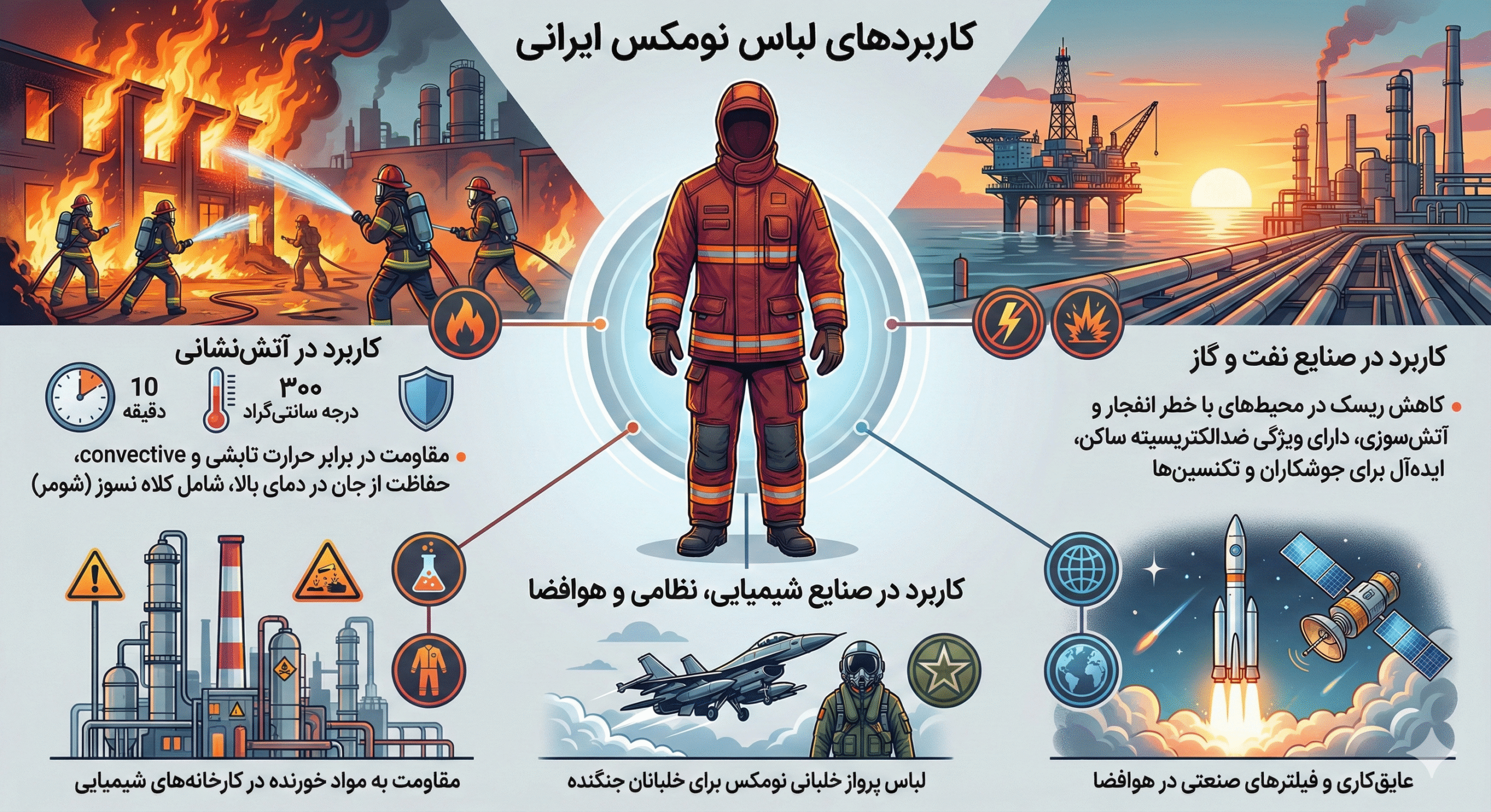 لباس عملیاتی نومکس ایرانی مدل eagle-فرا ایمن