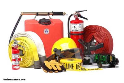 انواع تجهیزات آتش‌نشانی از کلاه تا دستکش