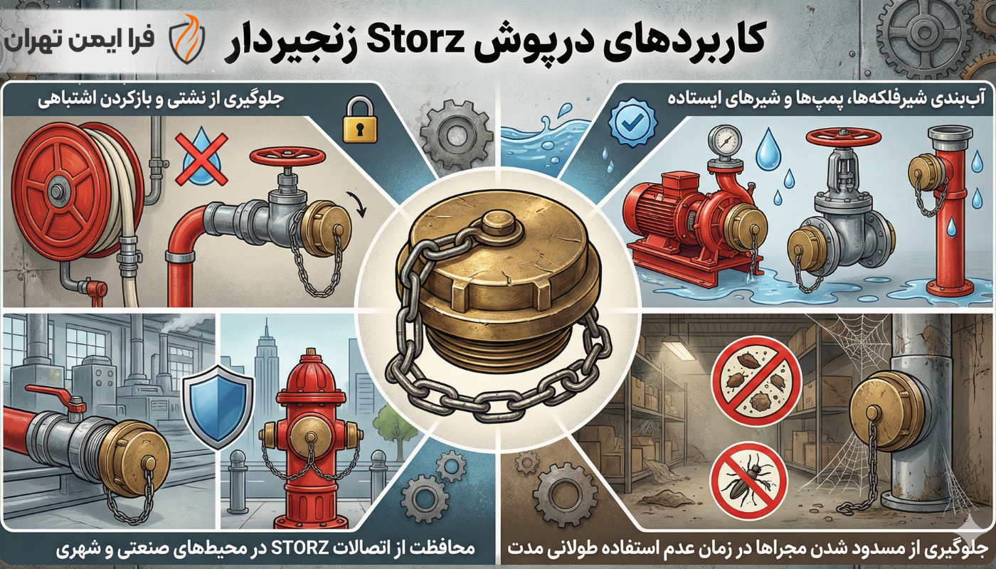 کاربردهای درپوش Storz زنجیردار-فرا ایمن