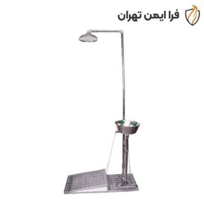 دوش و چشم شور گالوانیزه پرتابل دسته پدالی