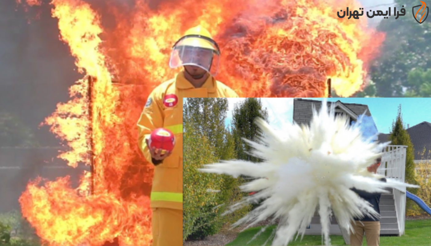 نحوه عملکرد توپ اطفا حریق-فرا ایمن